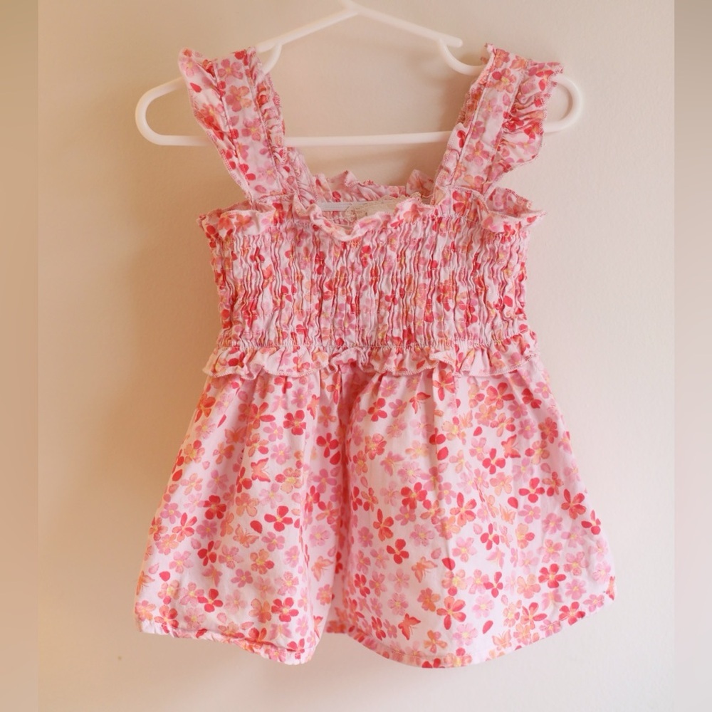 🌸 btween Floral Smocked Dress – Girls Size 5‎